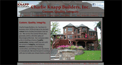 Desktop Screenshot of charlieknappbuilders.com